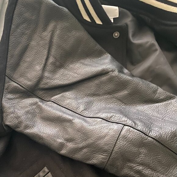 Nike Authentics Leather Varsity Jacket - Picture 6 of 13